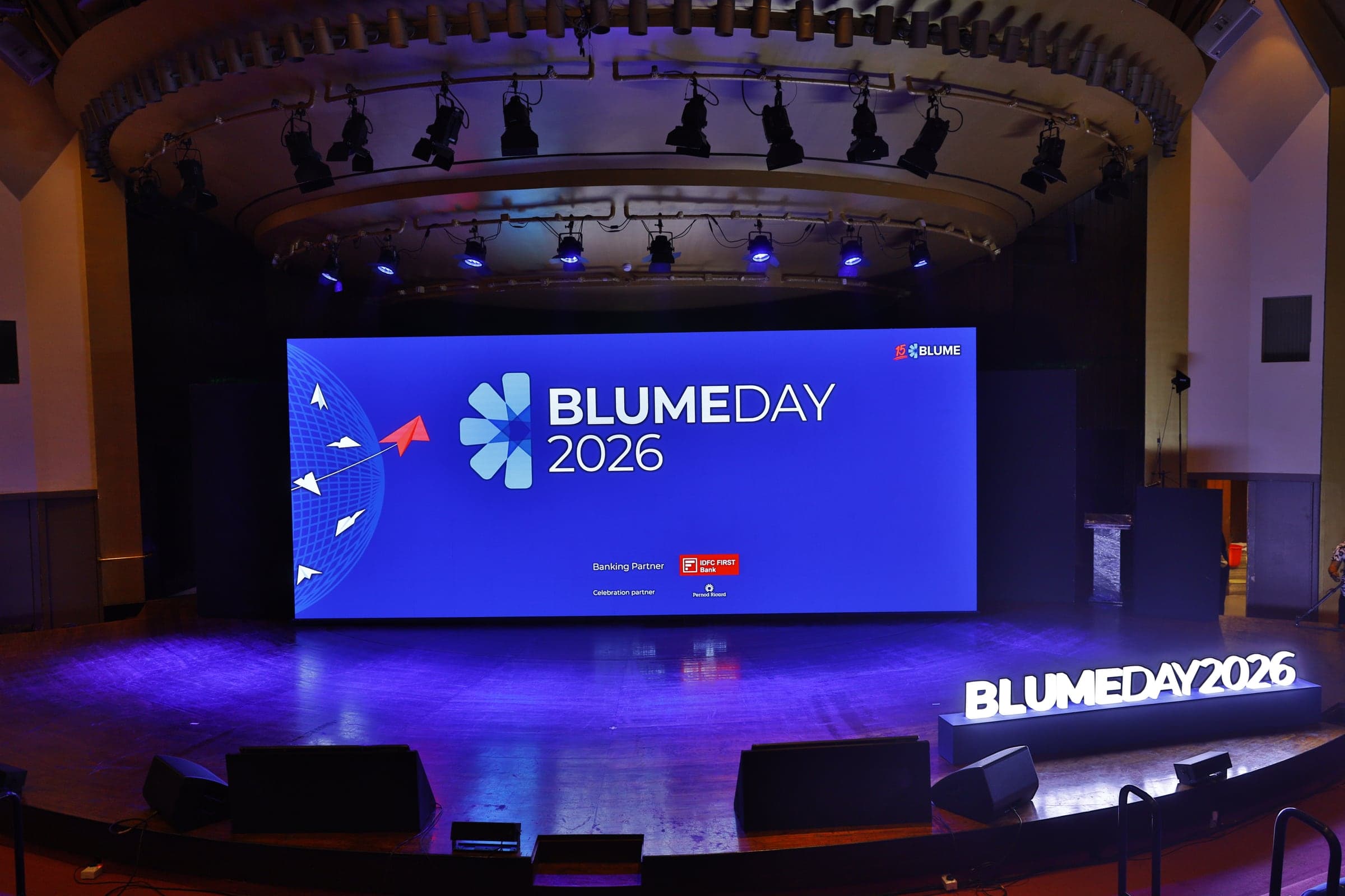 Blume Day 2026 auditorium stage