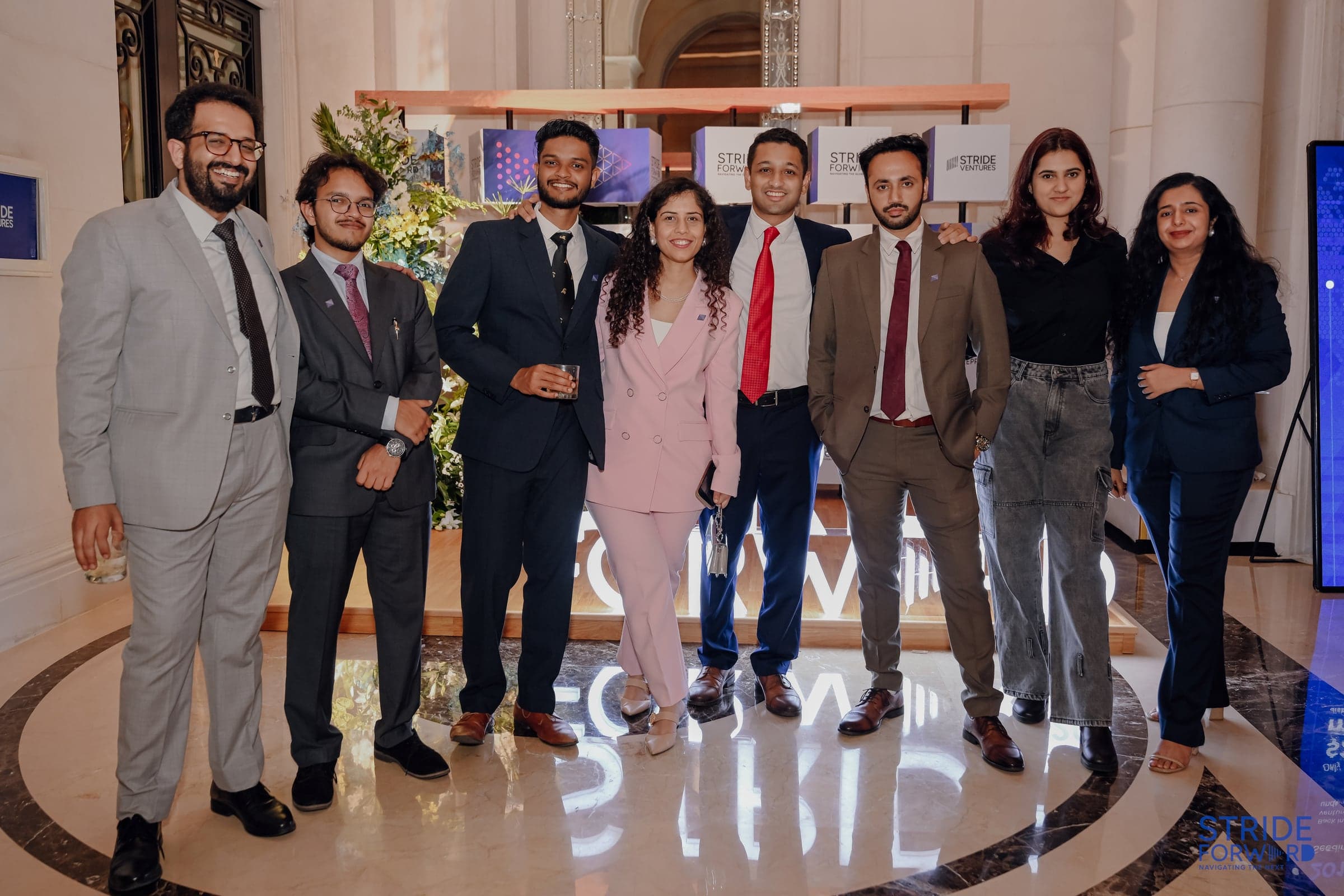Group photo of guests at the Stride Forward event